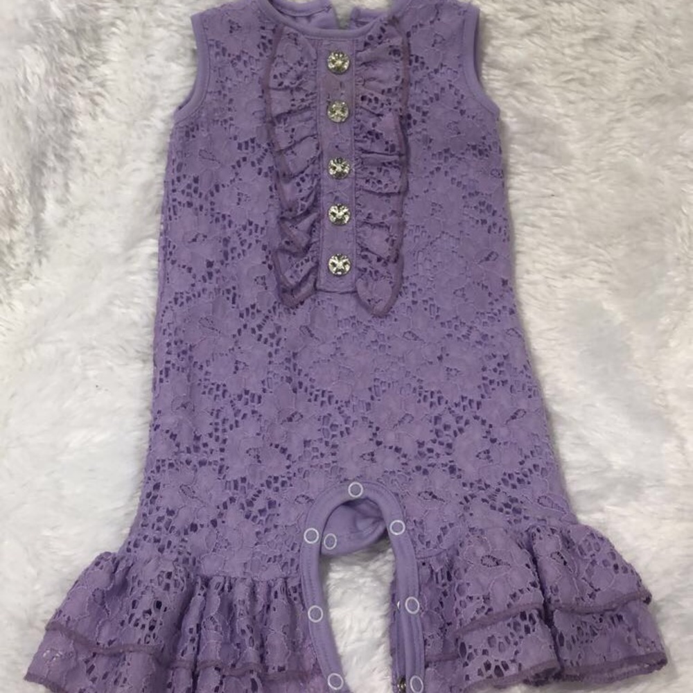 12m Ricrac & Ruffles Romper